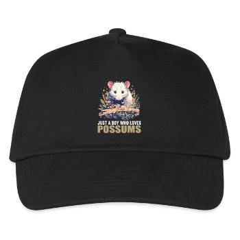 Opossum Opossums - Kinder Basecap - Schwarz - Vorne