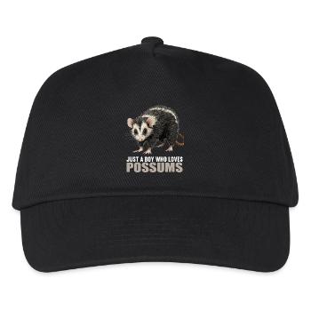 Opossum Opossums - Kinder Basecap - Schwarz - Vorne