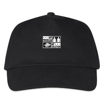 Vegetarian My Problem My Solution Pictogram Dad - Kids’ Baseball Cap - black - Front