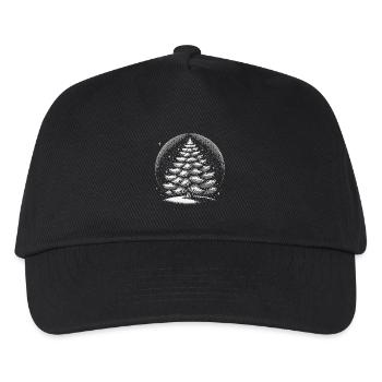 Atmospheric Christmas Tree Artwork - Kids’ Baseball Cap - black - Front