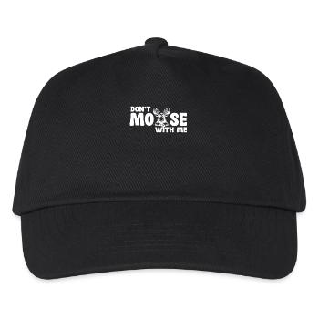 Don't Moose With Me Lustiger Elch Spruch - Kids’ Baseball Cap - black - Front