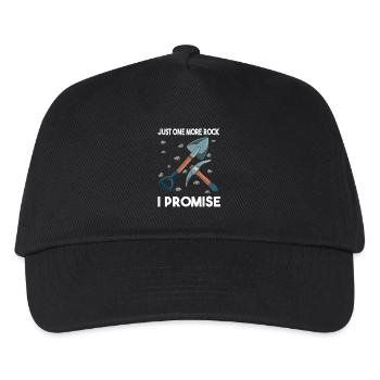 Just One More Rock I Promise: Perfekte Wahl für - Kinder Basecap - Schwarz - Vorne
