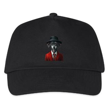 Italienischer Windspielhund - Kinder Basecap - Schwarz - Vorne