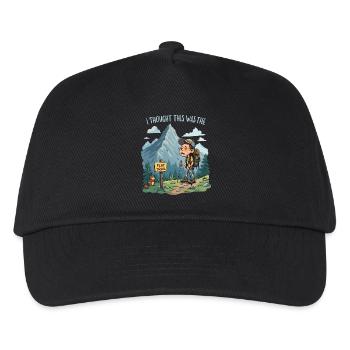 I thought this was the FLAT TRAIL - Hiking Mountains - Kids’ Baseball Cap - black - Front