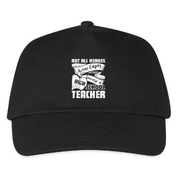 High School Teacher Hero - Kids’ Baseball Cap - black - Front