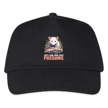 Opossum Opossums - Kinder Basecap - Schwarz - Vorne