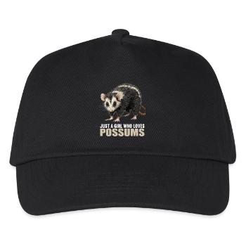 Opossum Opossums - Kinder Basecap - Schwarz - Vorne