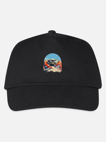 Krabbe Krabben - Kinder Basecap - Schwarz