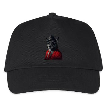 Norwegischer Elchhund - Kinder Basecap - Schwarz - Vorne