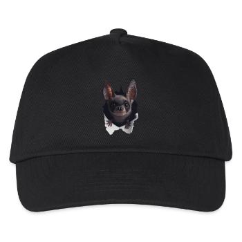 Schläger - Kinder Basecap - Schwarz - Vorne