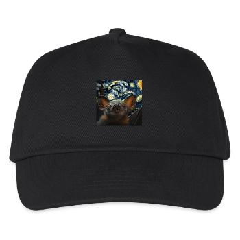 Schläger - Kinder Basecap - Schwarz - Vorne