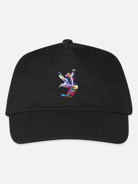 Möwe - Kinder Basecap - Schwarz