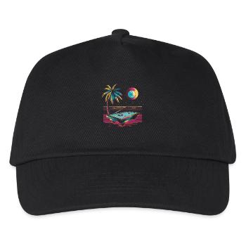 Billard Steamwave - Casquette de baseball Enfant - noir - Devant