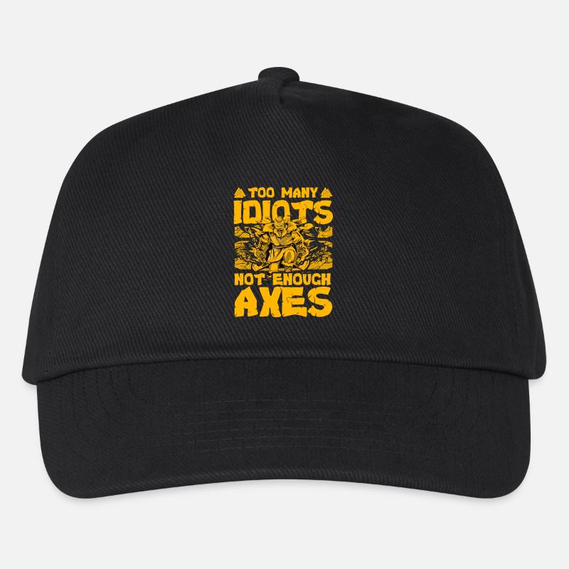 Too many Idiots not enough Axes - Kids’ Baseball Cap - black