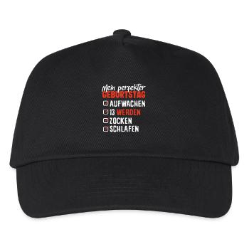 My Perfect 13th Birthday Checklist - Kids’ Baseball Cap - black - Front