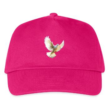 Colombe Blanche Paix Paix Bois Colombe Colombes Blanches - Casquette de baseball Enfant - fuchsia - Devant