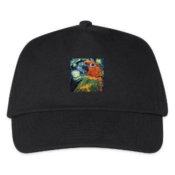 Sittiche - Kinder Basecap - Schwarz - Vorne