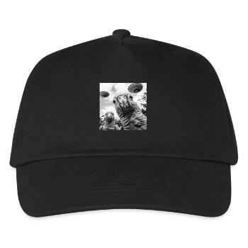 Sittiche - Kinder Basecap - Schwarz - Vorne