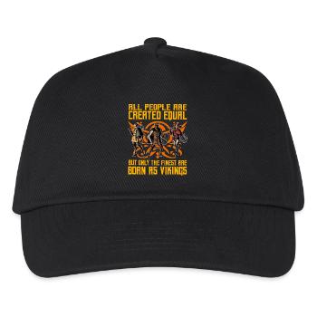 All people are created equal but only the finest - Kids’ Baseball Cap - black - Front