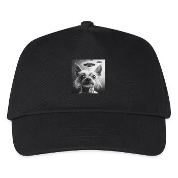Chinesischer Schopfhund - Kinder Basecap - Schwarz - Vorne