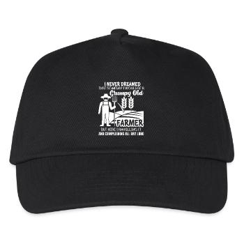 Be A Grumpy Old Farmer - Kids’ Baseball Cap - black - Front
