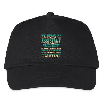 Medical Assistant Don't Judge Medical Assistant - Kids’ Baseball Cap - black - Front