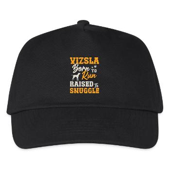 Vizsla Born To Run Raised To Snuggle Pet Owner - Kids’ Baseball Cap - black - Front