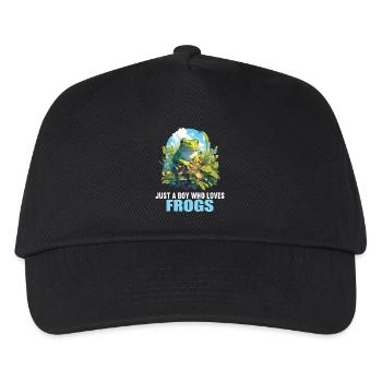 Grenouilles Grenouilles - Casquette de baseball Enfant - noir - Devant