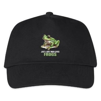 Grenouilles Grenouilles - Casquette de baseball Enfant - noir - Devant