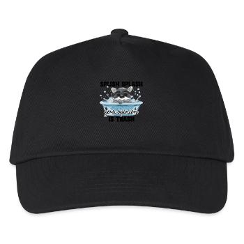 Splish Splash Votre opinion est Trash Raccoon - Casquette de baseball Enfant - noir - Devant
