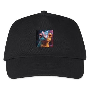 Chamäleon - Kinder Basecap - Schwarz - Vorne