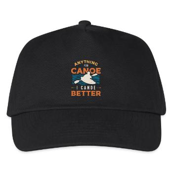 Canoeing Anything You Canoe I Canoe Better Rower - Kids’ Baseball Cap - black - Front
