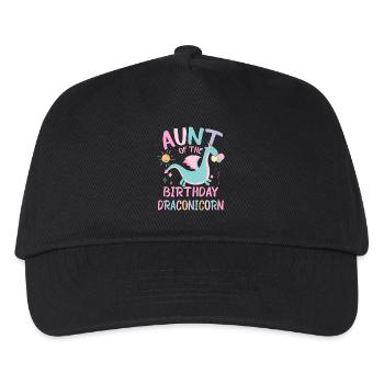 Aunt Of the Birthday Girl Dracon Family Party - Kids’ Baseball Cap - black - Front