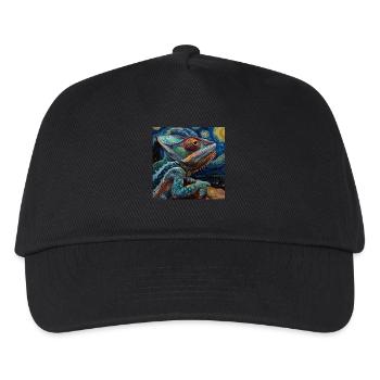 Chamäleon - Kinder Basecap - Schwarz - Vorne