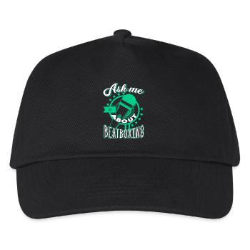Beatboxing Ask Me About Beatboxing - Kids’ Baseball Cap - black - Front