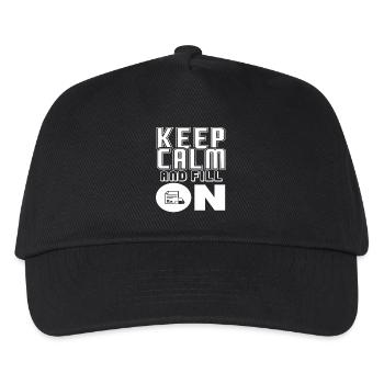 Pharmacist Keep Calm Fill On - Kids’ Baseball Cap - black - Front