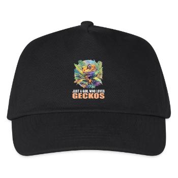 Geckos Gecko - Kids’ Baseball Cap - black - Front
