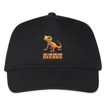 Geckos Gecko - Kids’ Baseball Cap - black - Front