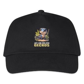 Geckos Gecko - Kids’ Baseball Cap - black - Front