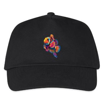 Clownfisch - Kinder Basecap - Schwarz - Vorne