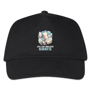 Chèvres chèvre - Casquette de baseball Enfant - noir - Devant
