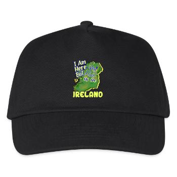 I Am Here But My Heart Is In Ireland - Kids’ Baseball Cap - black - Front