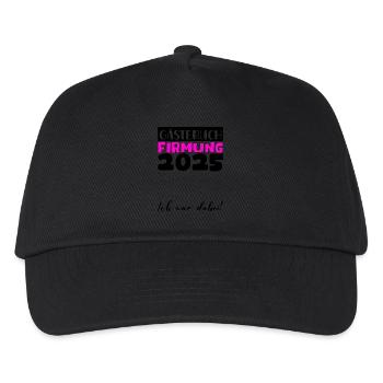Confirmation 2025 livre d'or cadeau filles garçons - Casquette de baseball Enfant - noir - Devant