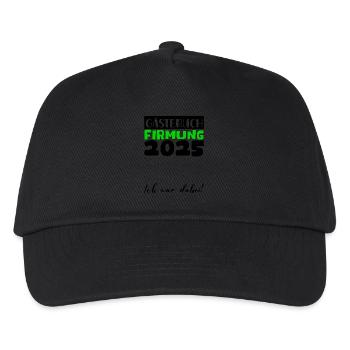 Confirmation 2025 livre d'or cadeau filles garçons - Casquette de baseball Enfant - noir - Devant