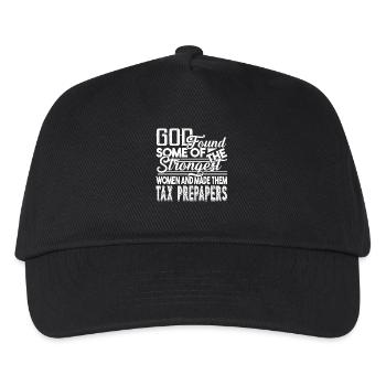 Tax Preparer Strong Women Become Tax Preparers - Kids’ Baseball Cap - black - Front