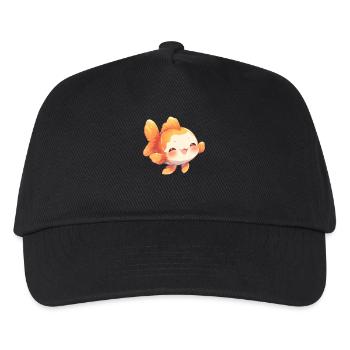 Goldfische Goldfisch - Kinder Basecap - Schwarz - Vorne