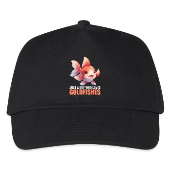 poisson rouge - Casquette de baseball Enfant - noir - Devant