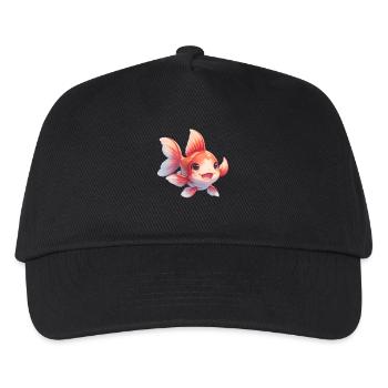 Goldfische Goldfisch - Kinder Basecap - Schwarz - Vorne