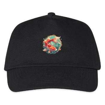 Goldfische Goldfisch - Kinder Basecap - Schwarz - Vorne