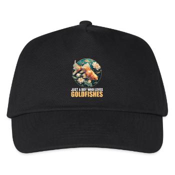 poisson rouge - Casquette de baseball Enfant - noir - Devant